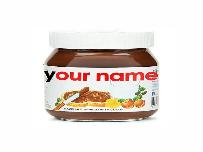 Nutella Label Template 04 Nutella Label Template 04