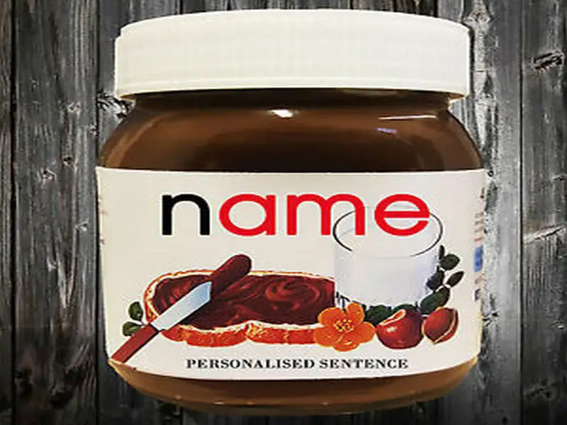 Nutella Label Template 09 Nutella Label Template 09