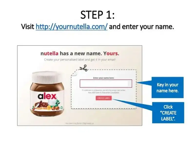 Nutella Label Template 12