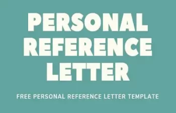 Personal Reference Letter Featured