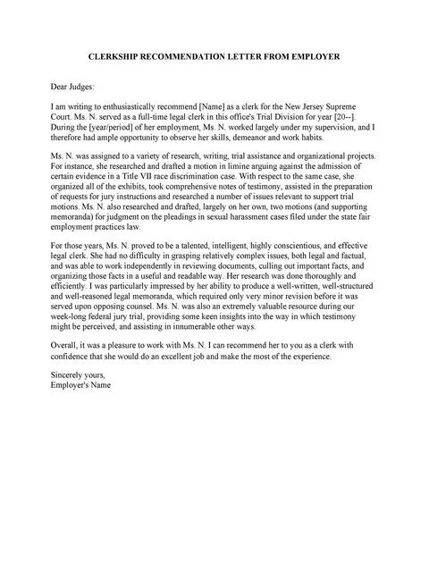 Recommendation Letter From Manager Template 48