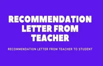 Recommendation Letter From Teacher Featured