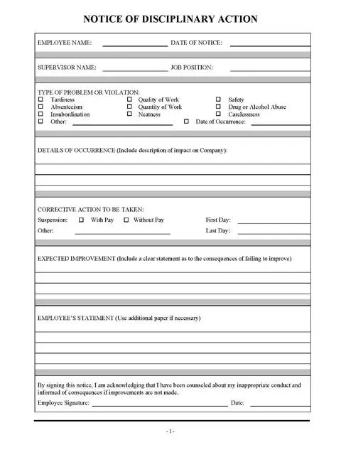 employee write up form 06