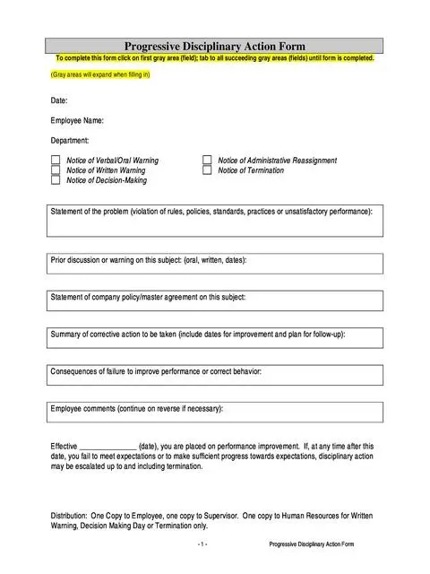 employee write up form 18
