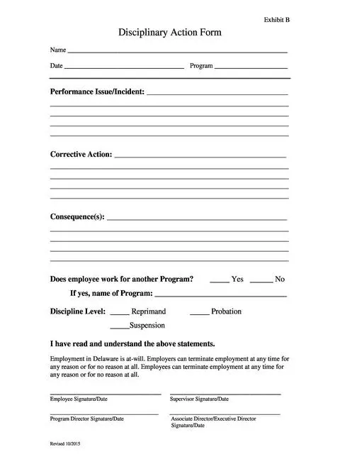 employee write up form 22