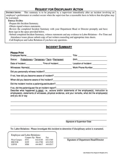 employee write up form 26