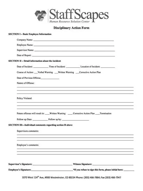 employee write up form 28