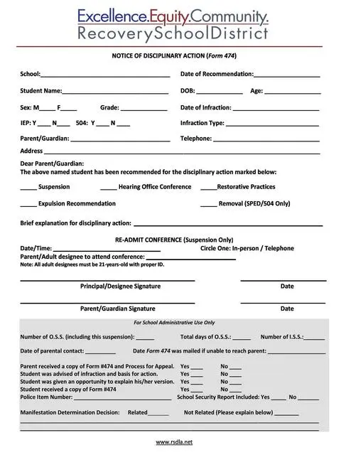employee write up form 32
