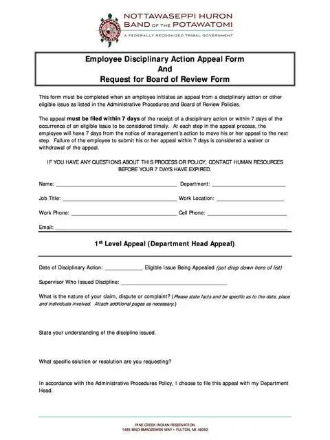 employee write up form 40