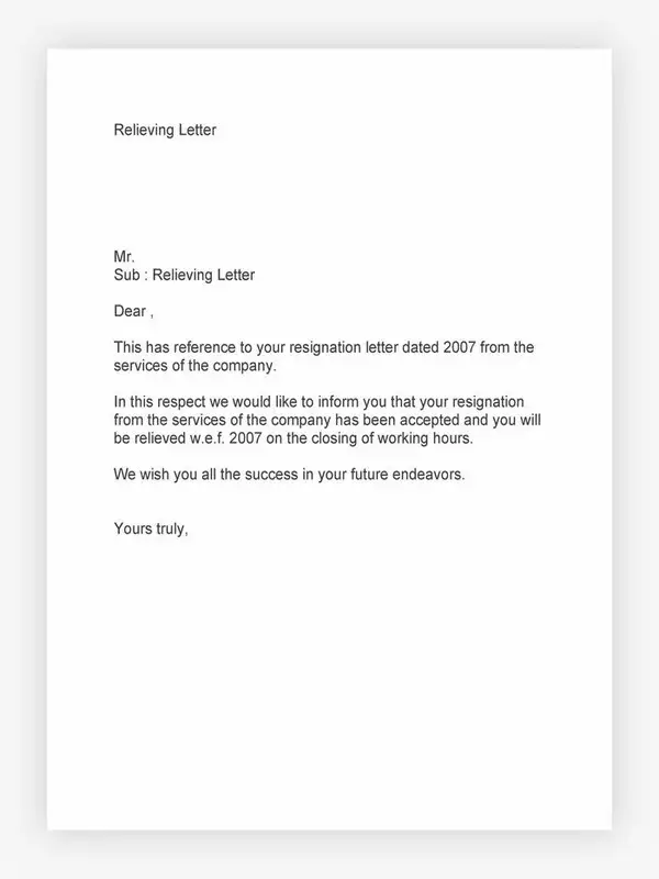 letter of relieving 28